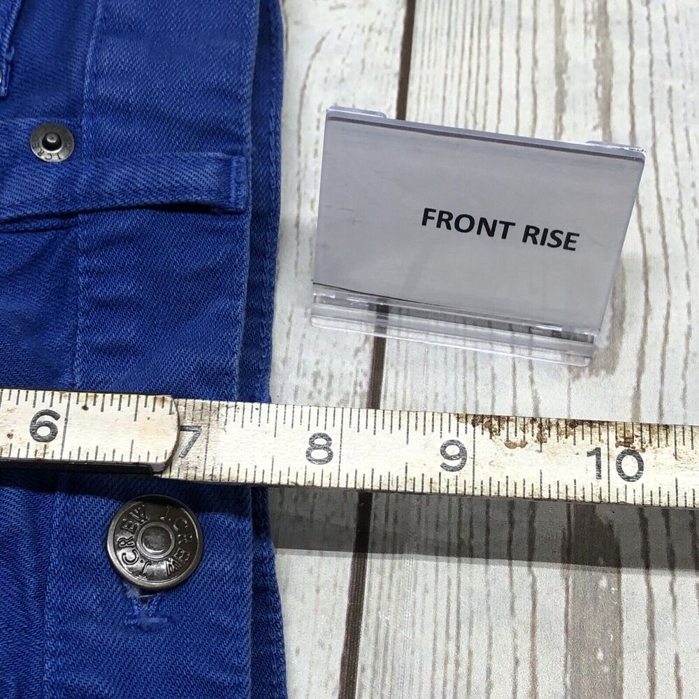 J. Crew Womens Jeans Size 26 RegularMatchstick Stretch Cobalt Blue Low Rise - Picture 5 of 12